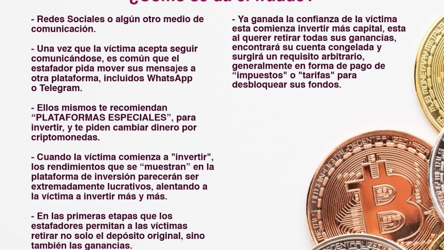 Secretaría de Seguridad Pública - Gobierno de Sonora previene por nueva  modalidad de fraude en plataformas de inversión en criptomonedas